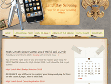 Tablet Screenshot of latterdayscouting.com